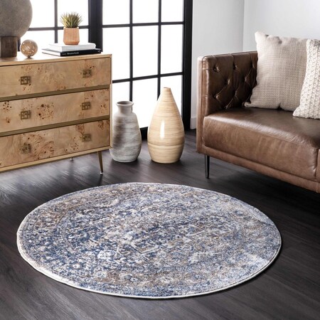 Nuloom Lilah Vintage Medallion Area Rug 5ft x 8ft RZAB03A-O508